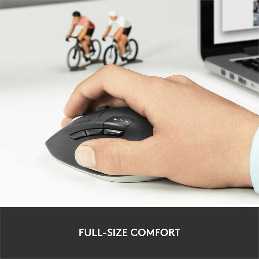 Logitech M720 Triathlon Multi-Device Wireless Mouse with Bluetooth and USB Receiver