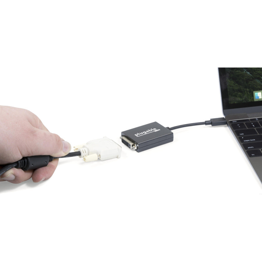 Plugable USB-C to DVI Adapter - Connect Your USB-C Laptop to a DVI Display up to 1920x1200