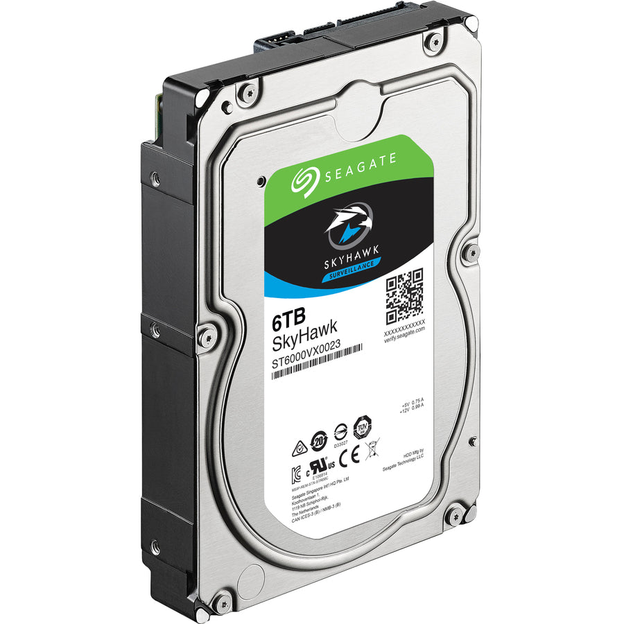 Seagate SkyHawk ST6000VX0023 6TB Internal SATA Hard Drive for Surveillance Systems