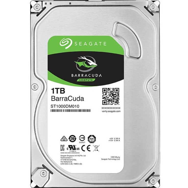 Seagate BarraCuda ST1000DM010 1TB 3.5-Inch Internal Hard Drive with SATA 6Gb/s Interface