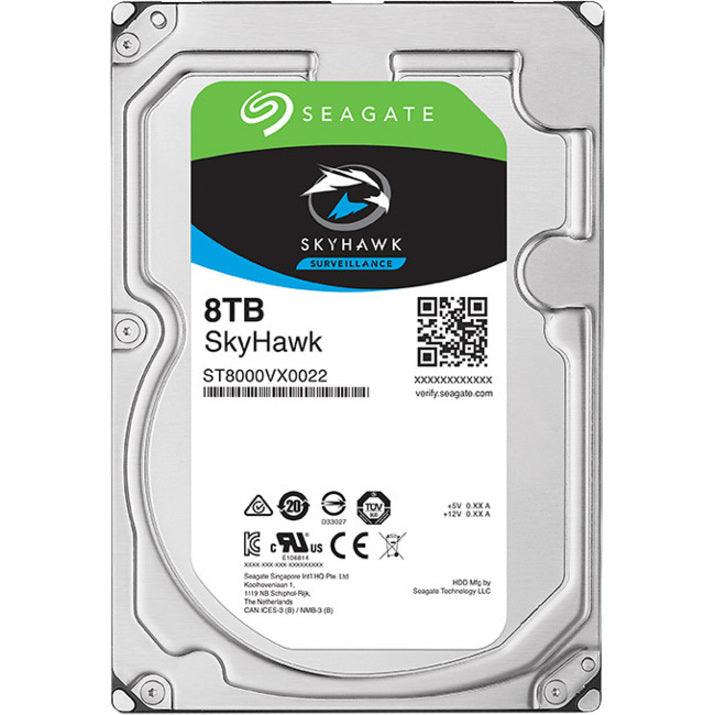 Seagate SkyHawk ST8000VX0022 8TB Internal SATA Hard Drive for Surveillance Systems