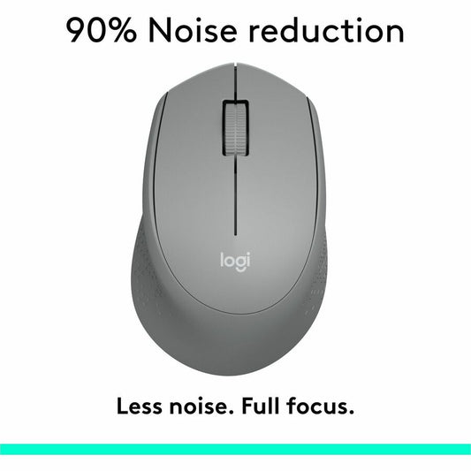 Logitech M330 SILENT PLUS Wireless Mouse – Quiet Optical Mouse with 24-Month Battery Life and Right-Hand Ergonomic Design