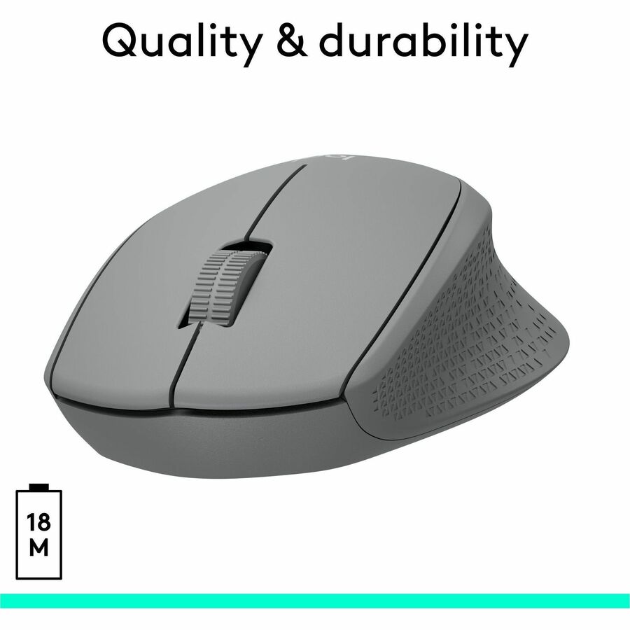 Logitech M330 SILENT PLUS Wireless Mouse – Quiet Optical Mouse with 24-Month Battery Life and Right-Hand Ergonomic Design