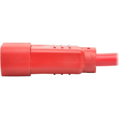 Eaton Tripp Lite Series Heavy-Duty Power Extension Cord P005-002-ARD, C13 to C14, 2 ft, 15A 250V Red