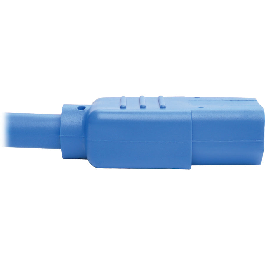 Eaton Tripp Lite Series Heavy-Duty PDU Power Cord, C13 to C14 - 15A, 250V, 3 ft, Blue