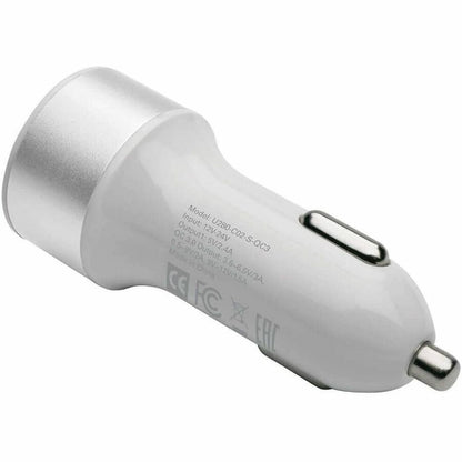 Eaton Tripp Lite Series U280-C02-S-QC3 Dual-Port USB Car Charger with Qualcomm Quick Charge 3.0 Technology