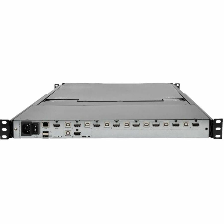 Eaton Corporation Tripp Lite B030-008-17-IP NetDirector 8-Port 1U Rack-Mount HDMI KVM Console with 17-Inch LCD and IP Remote Access