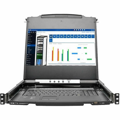 Eaton Corporation Tripp Lite B030-008-17-IP NetDirector 8-Port 1U Rack-Mount HDMI KVM Console with 17-Inch LCD and IP Remote Access