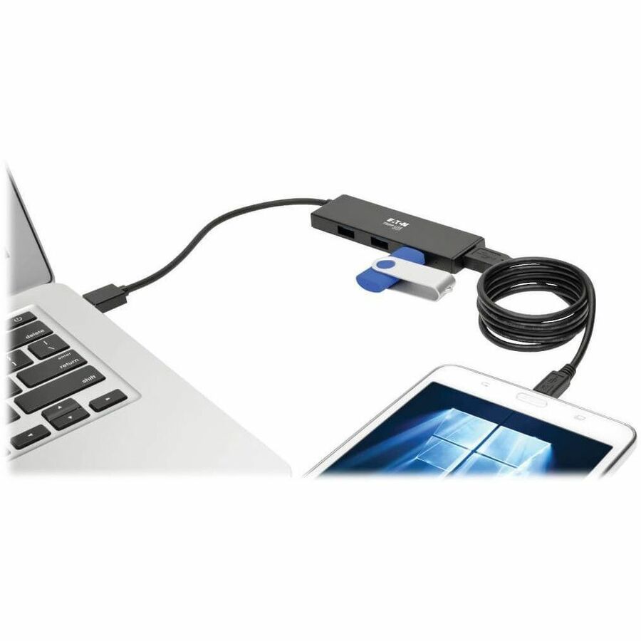 Tripp Lite U360-004-SLIM 4-Port Ultra-Slim Portable USB 3.0 Hub
