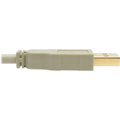 Eaton Tripp Lite Series USB 2.0 A to B Cable (M/M), 15 ft, Beige