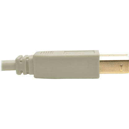 Eaton Tripp Lite Series USB 2.0 A to B Cable (M/M), 15 ft, Beige