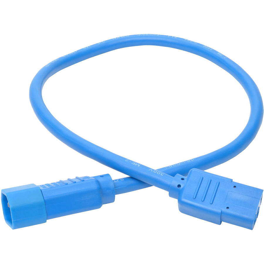 Eaton Tripp Lite Series Heavy-Duty Power Extension Cord P005-002-ABL - 2 Feet, Blue