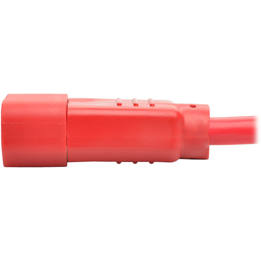 Eaton Tripp Lite Series Power Cord C14 to C15 - Heavy-Duty 3 ft. Red 15A 250V Power Cable