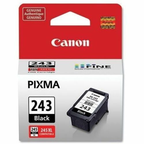Canon PG-243 Black Ink Cartridge - Original Inkjet Cartridge for PIXMA Printers