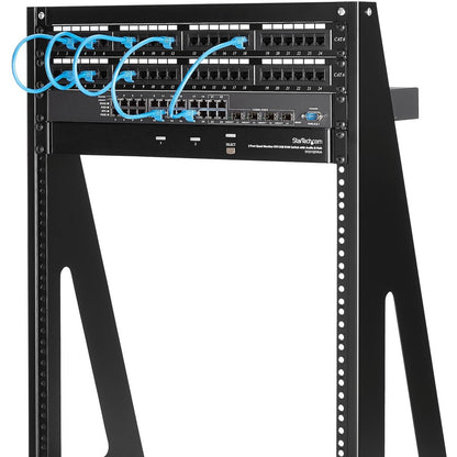 StarTech.com 2-Post 16U Heavy-Duty Desktop Server Rack for IT Equipment - TAA Compliant