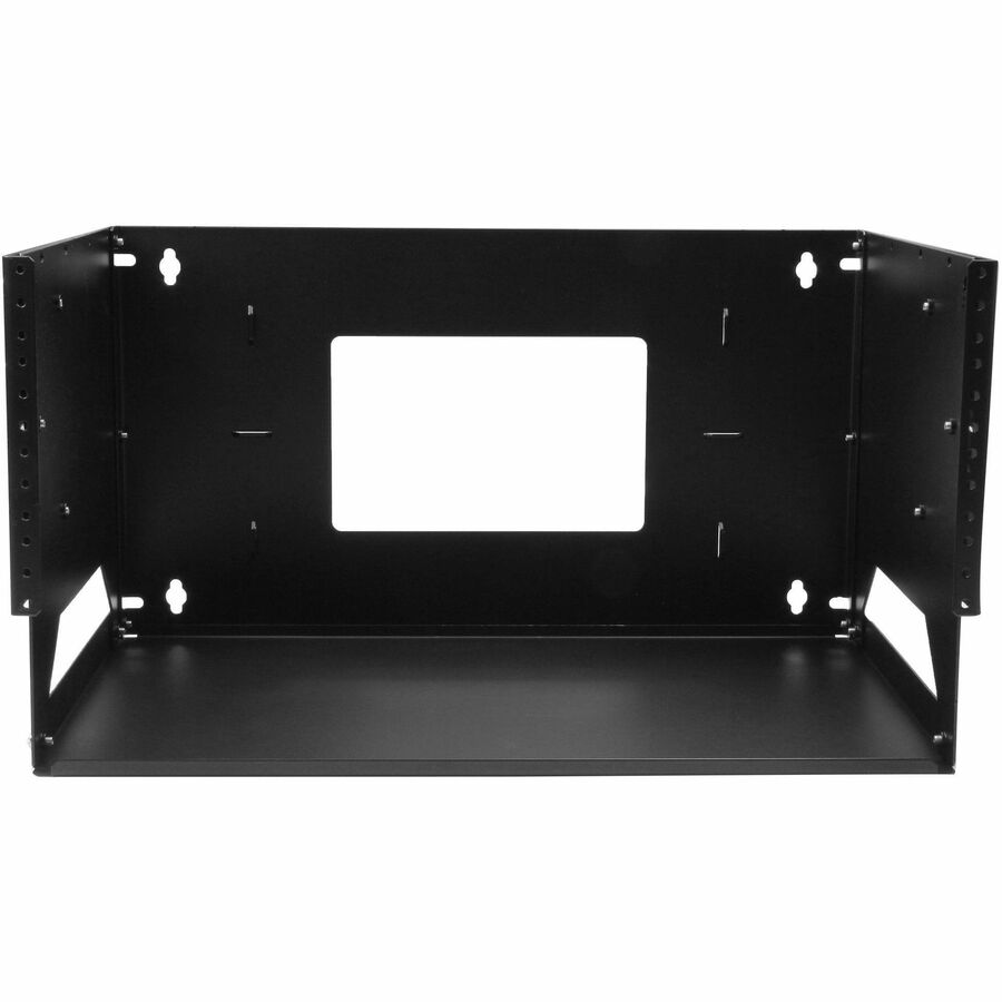 StarTech.com 2-Post 4U Wall Mount Server Rack with Built-in Shelf - Solid Steel, Adjustable Depth