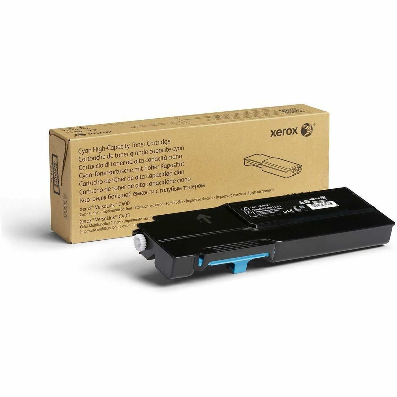 Xerox Genuine Cyan High Capacity Toner Cartridge 106R03514 for VersaLink C400 & C405 Printers