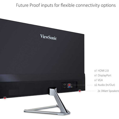 ViewSonic VX2476-SMHD 24-Inch Full HD IPS Monitor with Ultra-Thin Bezel and Versatile Connectivity