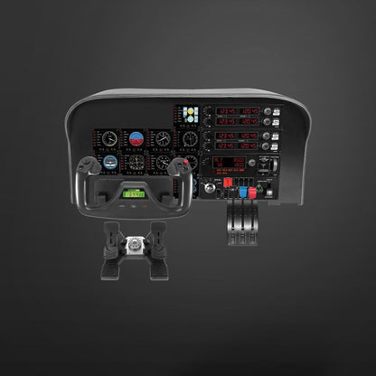 Logitech G Flight Yoke System with Throttle Quadrant for Flight Simulation
