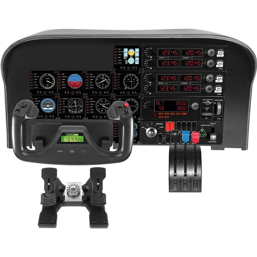 Logitech G Flight Rudder Pedals with Toe Brake - Professional Flight Simulation Control