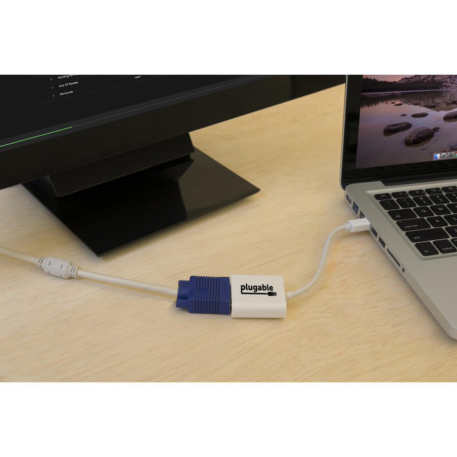 Plugable Technologies Mini DisplayPort (Thunderbolt 2) to VGA Active Adapter MDPM-VGAF