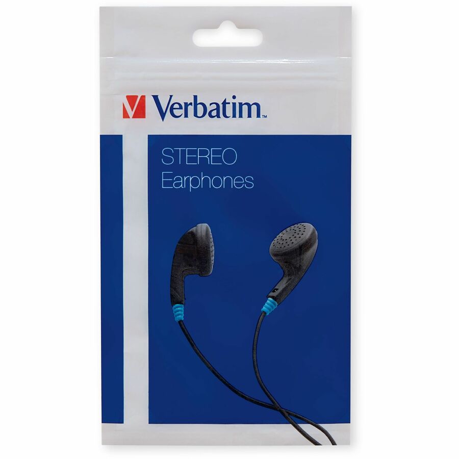Verbatim Stereo Earphones Model 99711 - Wired Earbud Headphones with 3.5mm Jack