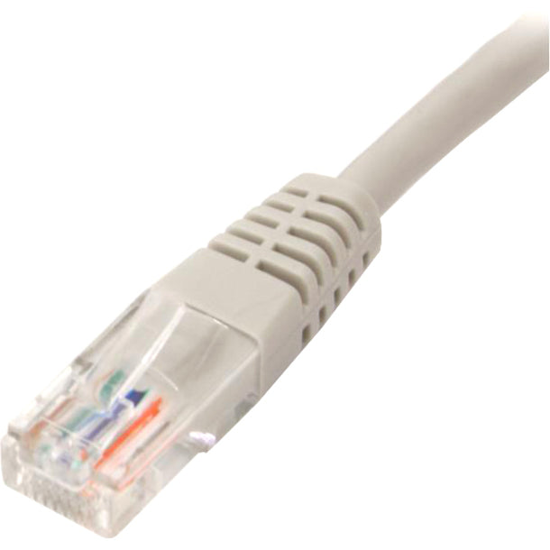 StarTech.com 50 ft Gray Molded Cat5e UTP Patch Cable – Reliable Ethernet Network Connection with Power-over-Ethernet Support