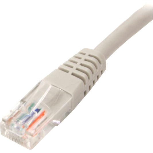 StarTech.com 50 ft Gray Molded Cat5e UTP Patch Cable – Reliable Ethernet Network Connection with Power-over-Ethernet Support