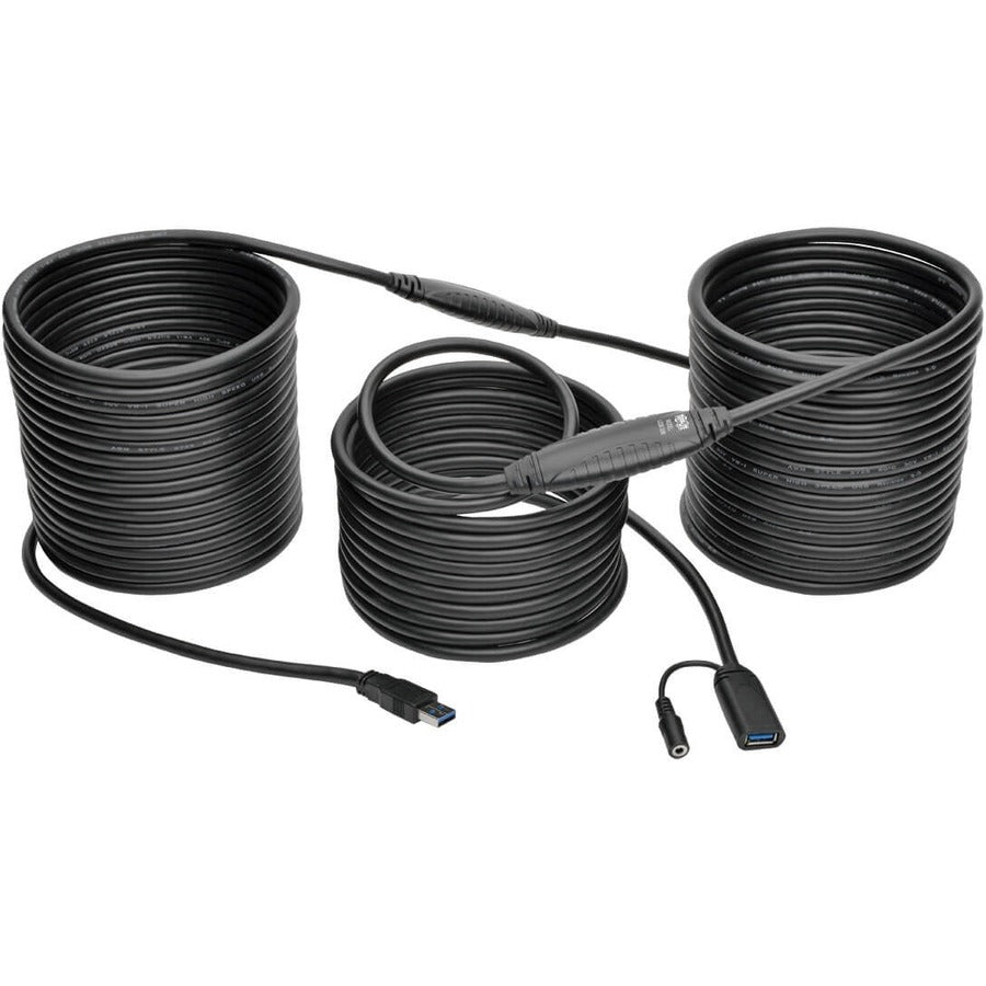 Eaton Tripp Lite Series USB 3.0 SuperSpeed Active Extension Repeater Cable (USB-A Male to Female), 65 ft.