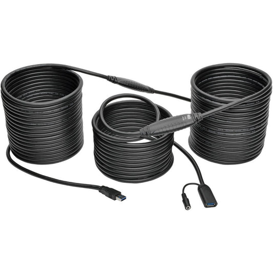 Eaton Tripp Lite Series USB 3.0 SuperSpeed Active Extension Repeater Cable (USB-A Male to Female), 65 ft.
