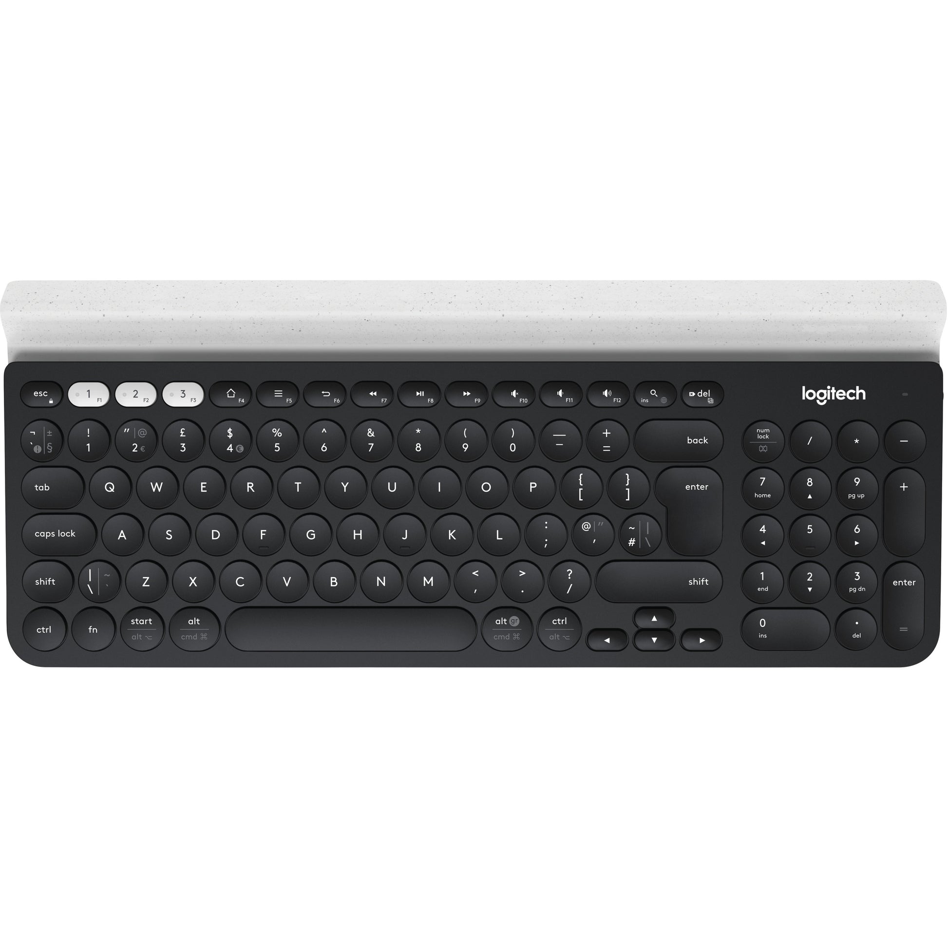 Logitech K780 Multi-Device Wireless Keyboard with Integrated Device Cradle
