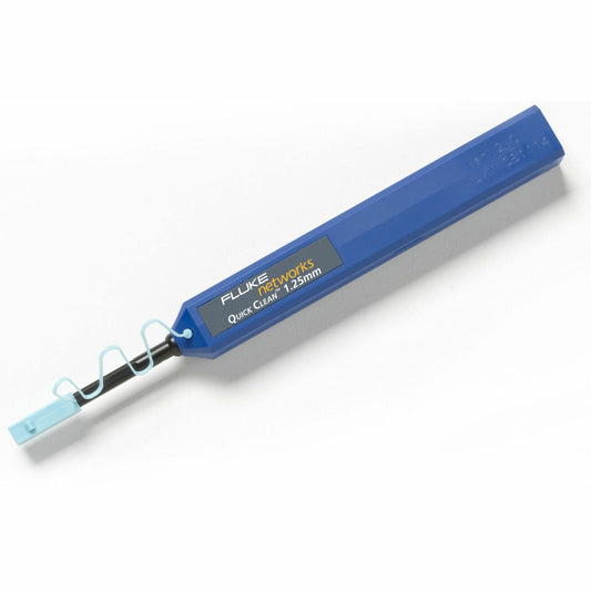 Fluke Networks Quick Clean Cleaner 1.25 mm Fiber, LC and MU - Impact-Resistant Fiber Optic Cleaning Tool
