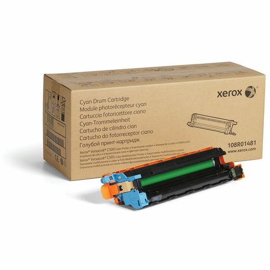 Xerox Genuine Cyan Drum Cartridge for VersaLink C500 and C505 Printers – 40,000 Page Capacity