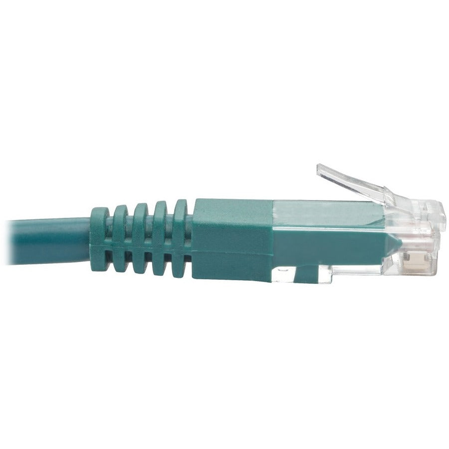 Eaton Corporation Tripp Lite Series Cat6 Gigabit Molded Patch Cable (RJ45 M/M), Green, 3 ft