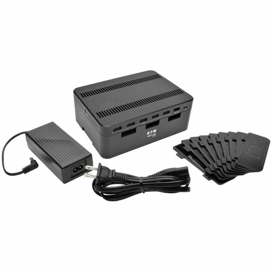 Eaton Tripp Lite Series 7-Port USB Charging Station with Quick Charge 3.0 and USB-C Port