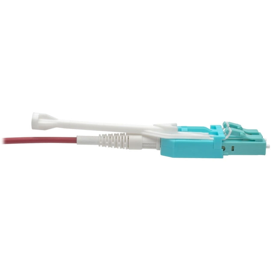 Eaton Tripp Lite Series 10G Duplex Multimode 50/125 OM4 LSZH Fiber Optic Patch Cable with LC Connectors - Magenta, 6 Meters