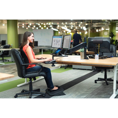 Kensington Solemate Plus Foot Rest - Black for Ergonomic Comfort and Adjustable Support