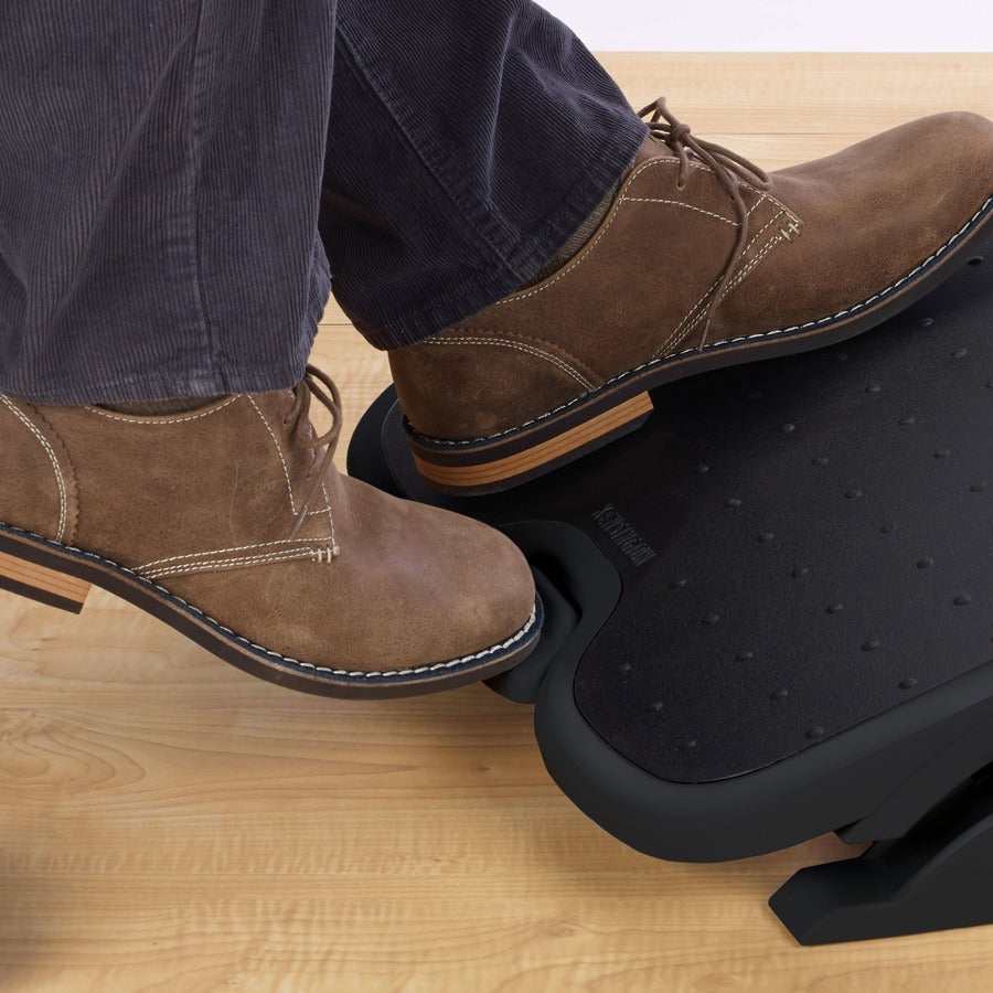 Kensington Solemate Plus Foot Rest - Black for Ergonomic Comfort and Adjustable Support