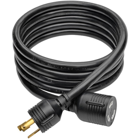 Eaton Tripp Lite Series Power Extension Cord P046-010-LL-30A - Heavy-Duty 10 ft. NEMA L5-30P to NEMA L5-30R, 30A, 125V, Black