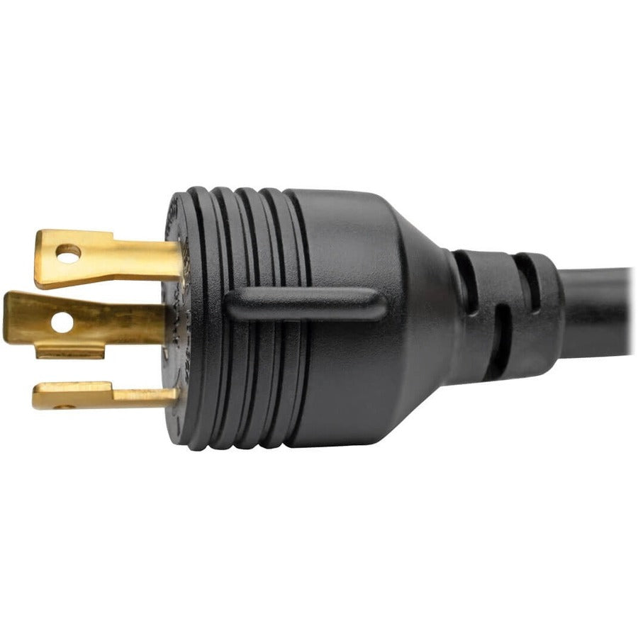 Eaton Tripp Lite Series Power Extension Cord P046-015-LL-30A, 15 ft., 30A, 125V, NEMA L5-30P to NEMA L5-30R, Heavy-Duty Black Cord with Locking Connectors