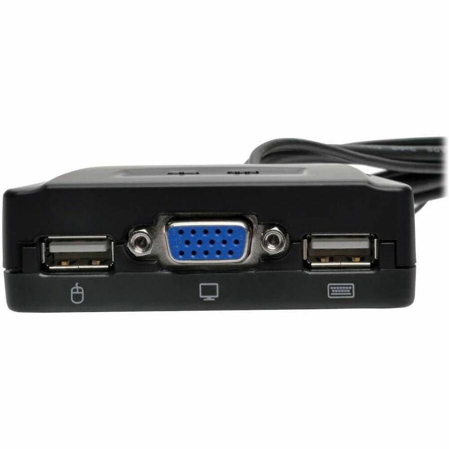 Eaton Corporation B032-VU2 2-Port USB/VGA Cable KVM Switch for Dual Computer Control