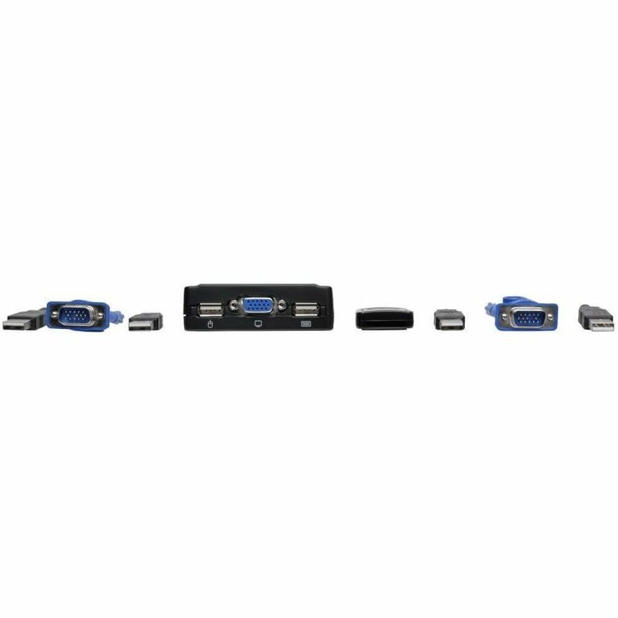 Eaton Corporation B032-VU2 2-Port USB/VGA Cable KVM Switch for Dual Computer Control