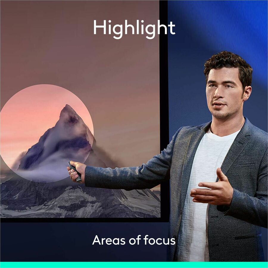 Logitech Spotlight Presentation Remote - Wireless Digital Pointer with Laser Highlighting and Bluetooth Connectivity