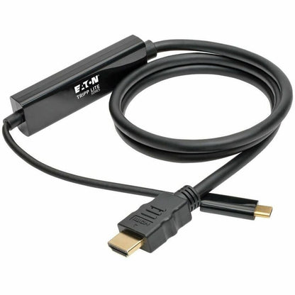 Eaton Tripp Lite Series U444-003-H USB-C to HDMI Adapter Cable (3 ft, 4K) for USB DisplayPort Alternate Mode