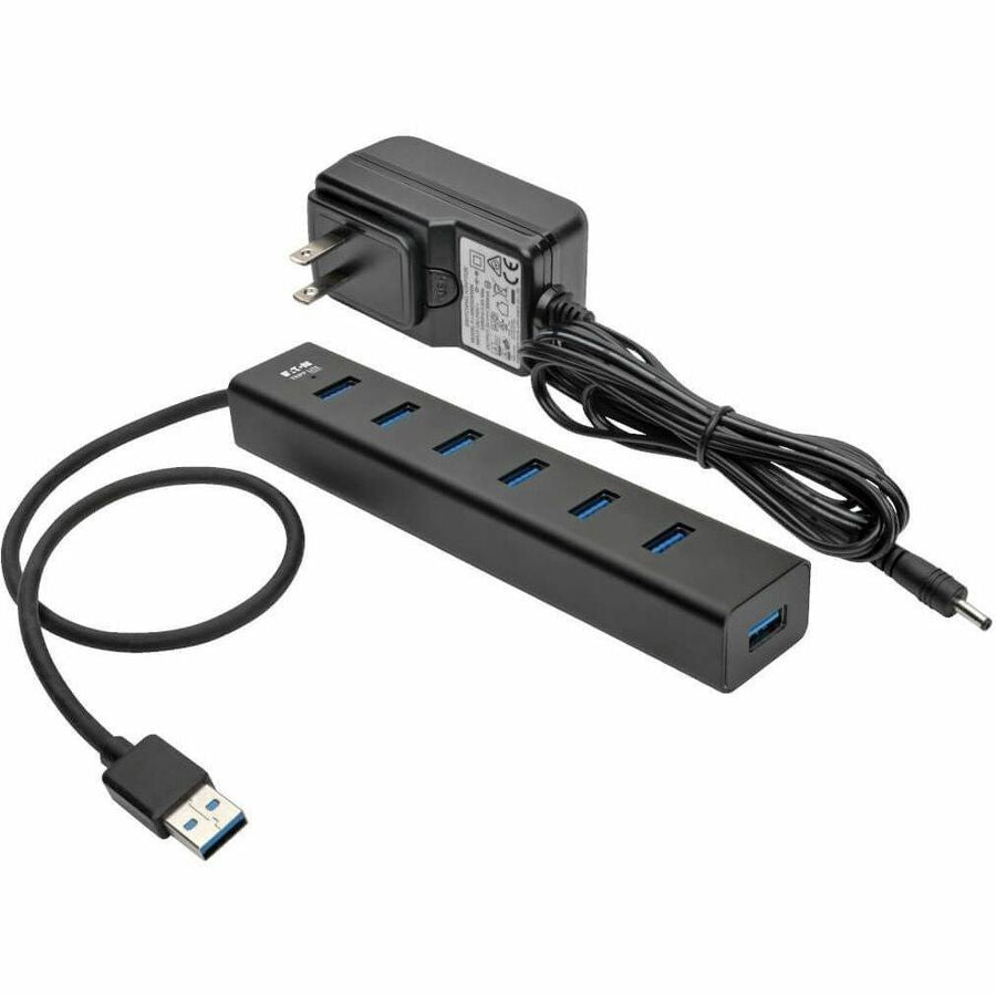 Eaton Tripp Lite Series 7-Port Portable USB 3.0 SuperSpeed Mini Hub, Aluminum