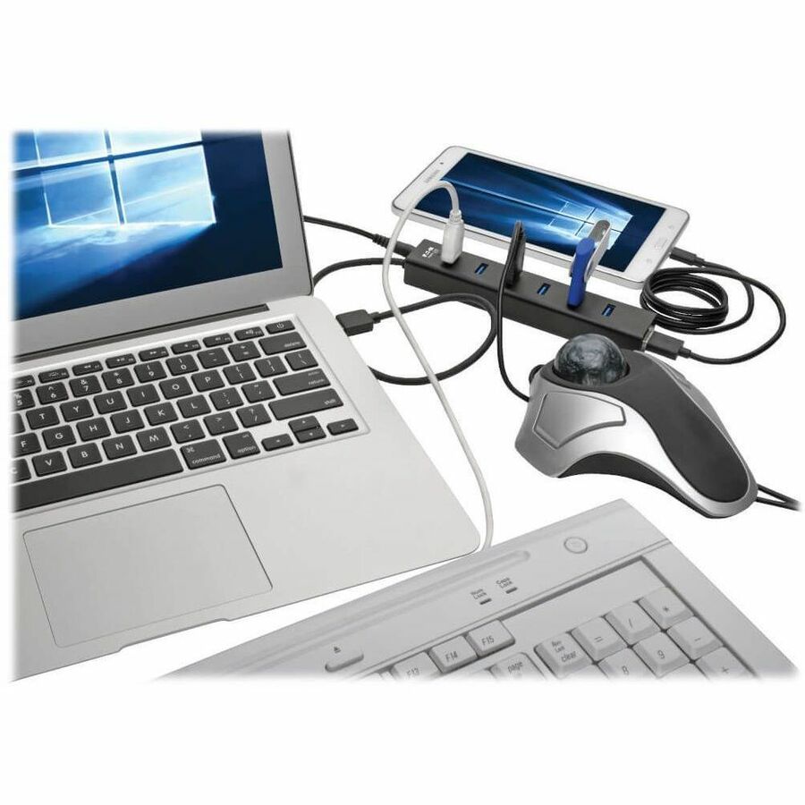 Eaton Tripp Lite Series 7-Port Portable USB 3.0 SuperSpeed Mini Hub, Aluminum