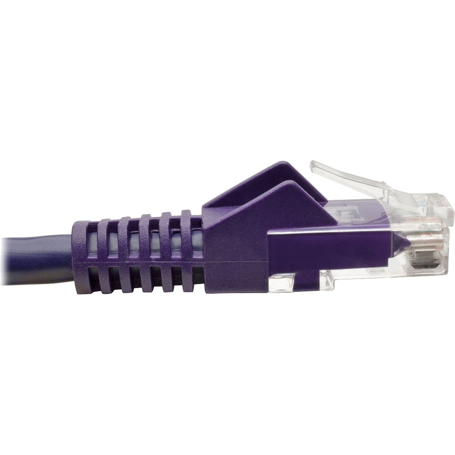 Eaton Tripp Lite Series Cat6 Gigabit Snagless Molded UTP Patch Cable (N201-002-PU), 2 ft, Purple
