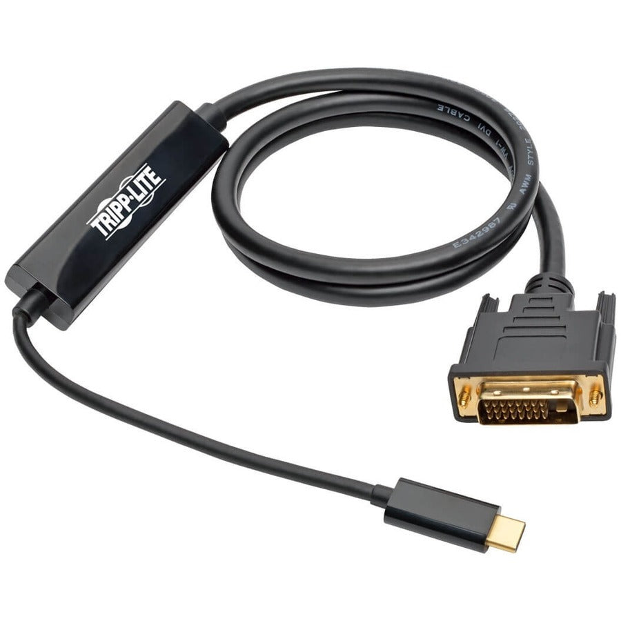Eaton Corporation U444-003-D USB-C to DVI Dual-Link Adapter Cable, 3 ft