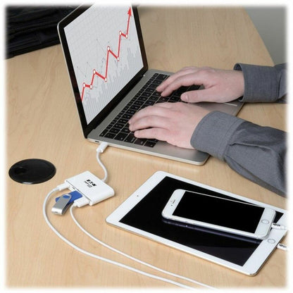 Eaton Tripp Lite Series 4-Port USB-C Hub with USB 3.1 Gen 1 - Portable External Adapter with Dual USB-A and USB-C Ports