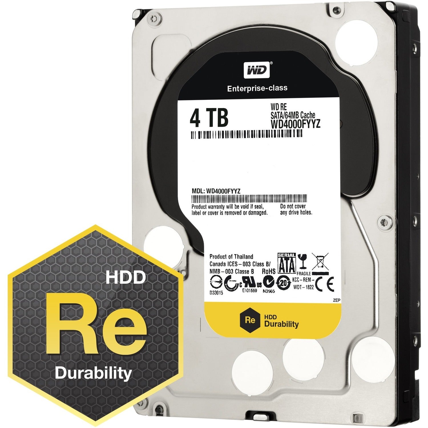 Western Digital RE WD4000FYYZ 4TB Internal 3.5-Inch SATA Hard Drive